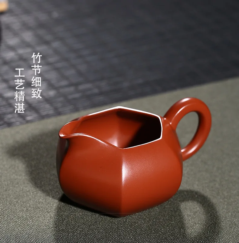 Yixing Clay Tea Set Accessories Clay Pitcher Raw Ore Zhuni Dahongpao Tea Short Six-Party Pitcher Tea Pot