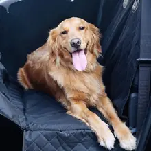 Черный Автомобильный водонепроницаемый и противообрастающий коврик для собак, большой защитный чехол для сидения для кошек, оксфордская подушка, гамак, аксессуары для уборки домашних животных