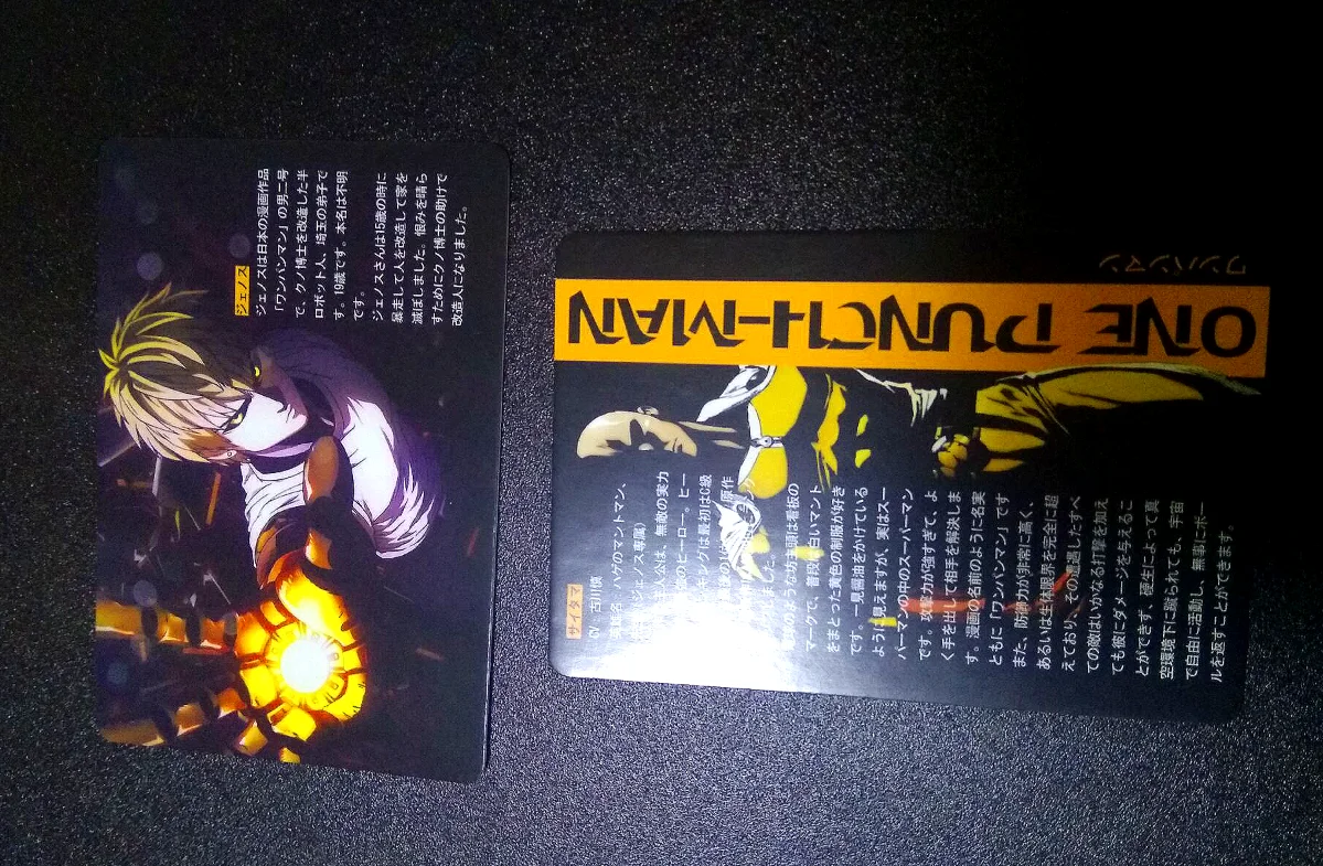 2 шт./компл. ONE PUNCH MAN игрушки хобби коллекционные вещи для коллекционная игра аниме