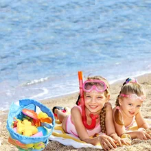 Складная сеть, сумка для плавания, портативная пляжная сумка, детская игрушка для пляжа, органайзер, рюкзак, уличные Детские Водонепроницаемые сумки для плавания