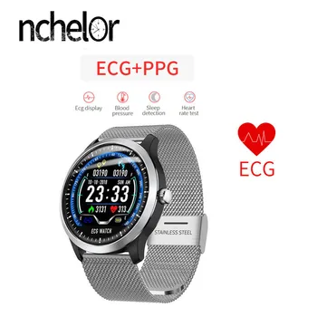 

N58 ECG PPG Smart Watch With Color Display Sports Fitness Heart Rate Monitor Blood Pressure Clock Men Women Bluetooth Wearable