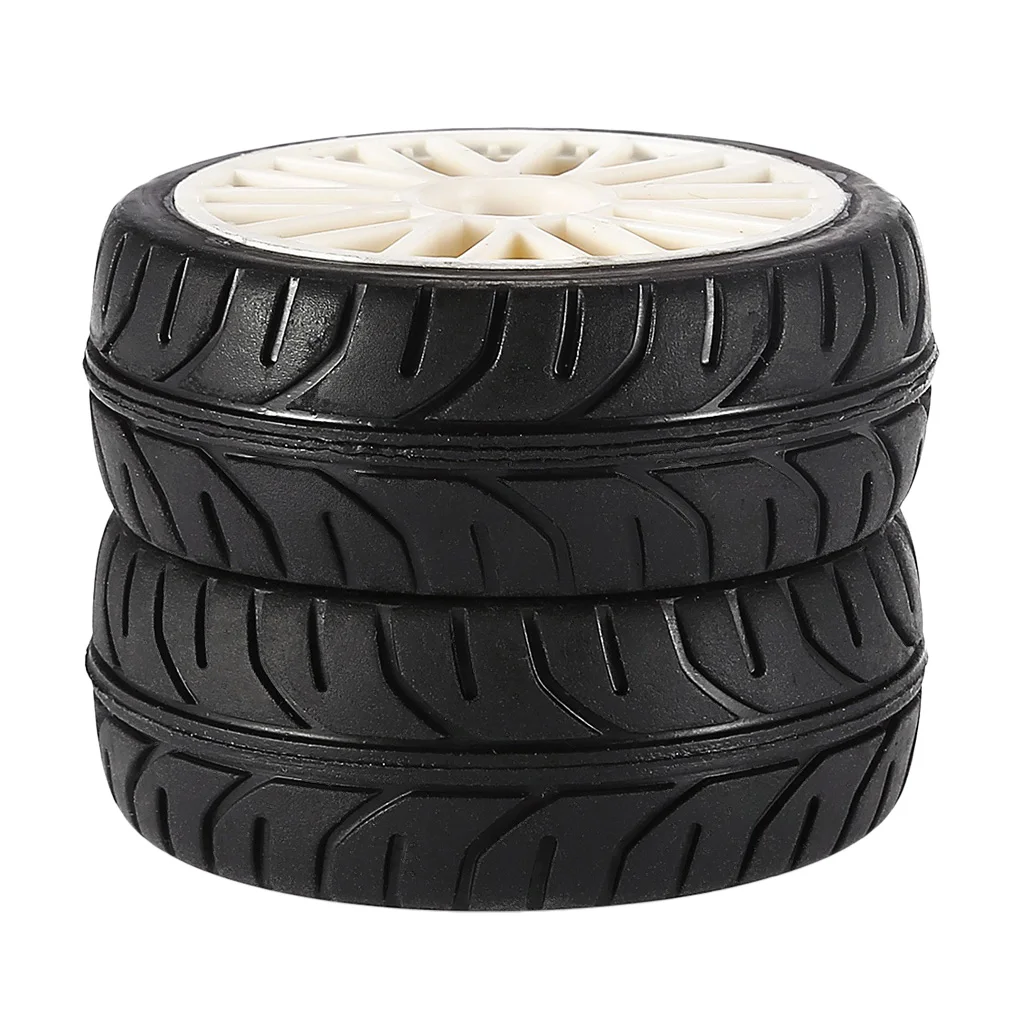 Set of 2pc Tire Tyre & Wheel for 1/10 RC HPI HSP  Savage XS TM Flux MT LRP Traxxas Axial
