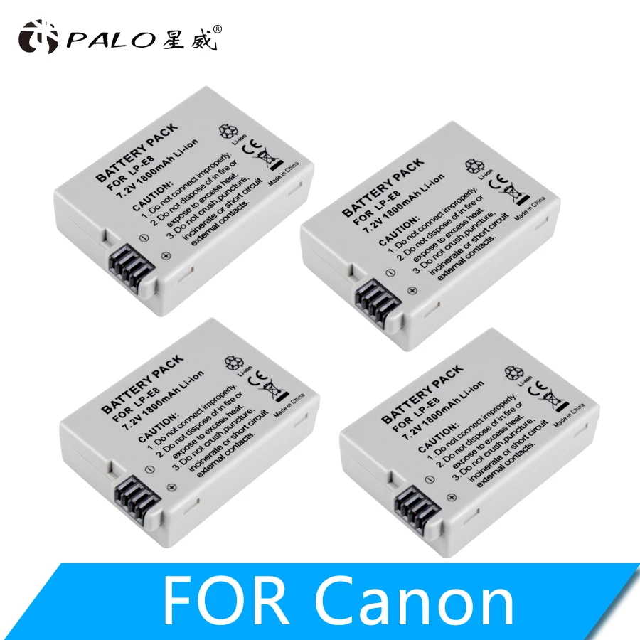PALO LP-E8 LPE8 LP E8 Battery for Canon 550D 600D 650D 700D Rebel T2i T3i T4i T5i | Электроника