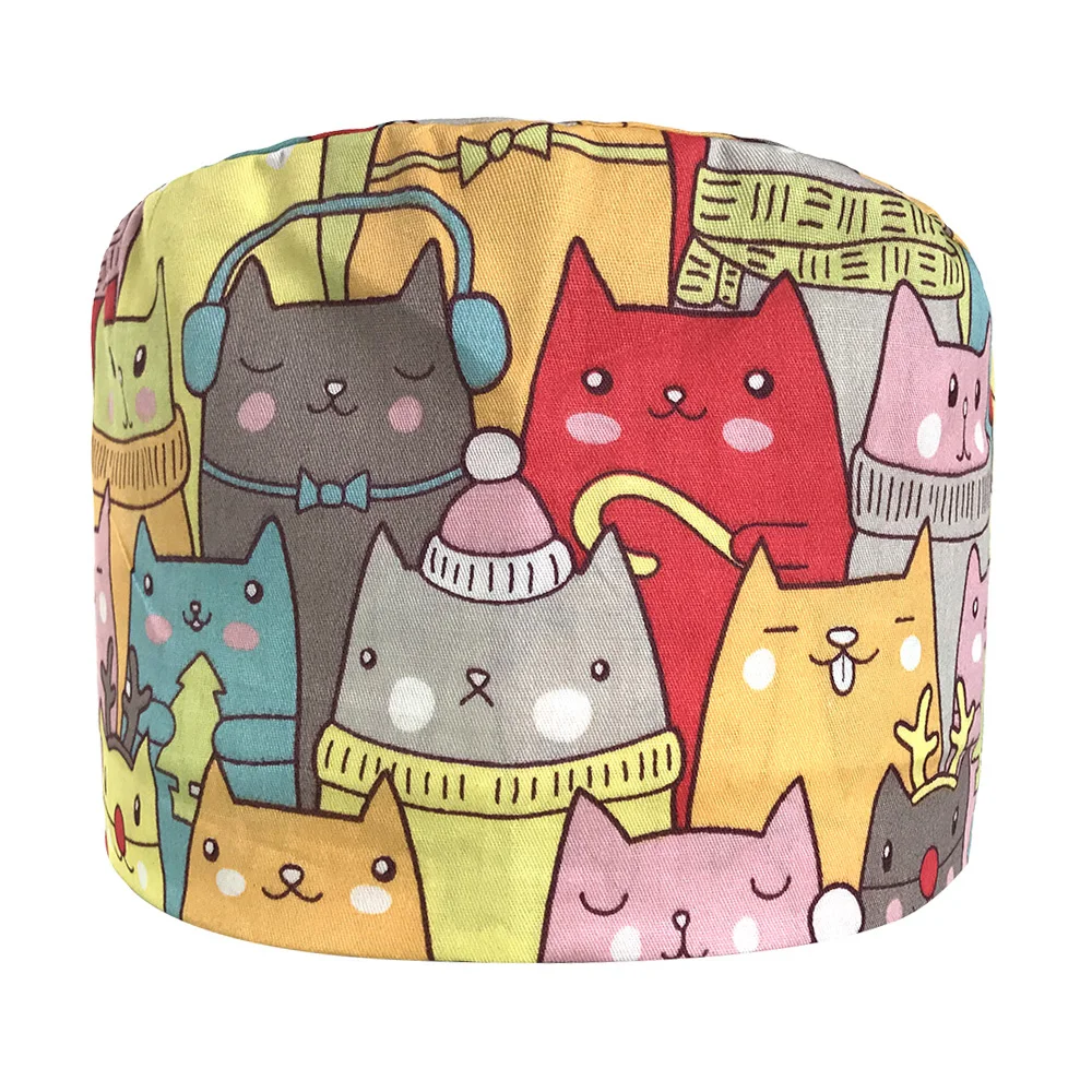 VIAOLI men women medical scrubs pharmacy Work Cap surgery nurse Hat Oral cavity Dental Clinic Pet Veterinary Surgical Cap100