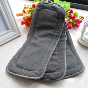 

Bamboo Charcoal Reusable Diaper Bamboo Cotton Hemp Cloth Diaper Nappy Changing Mat Microfiber Nappy Liners Washable