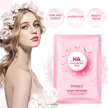 Görüntü 1 adet hyaluronik asit nemlendirici maske nemlendirici yağ kontrolü yüz maskesi Anti kırışıklık Anti-Aging gözenek küçültmek TSLM2