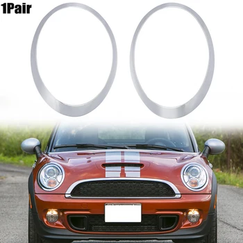 

MagicKit Pair Left+Right Chrome Headlight Trim Ring For 2007-2015 BMW Mini Cooper R55 R56 R57