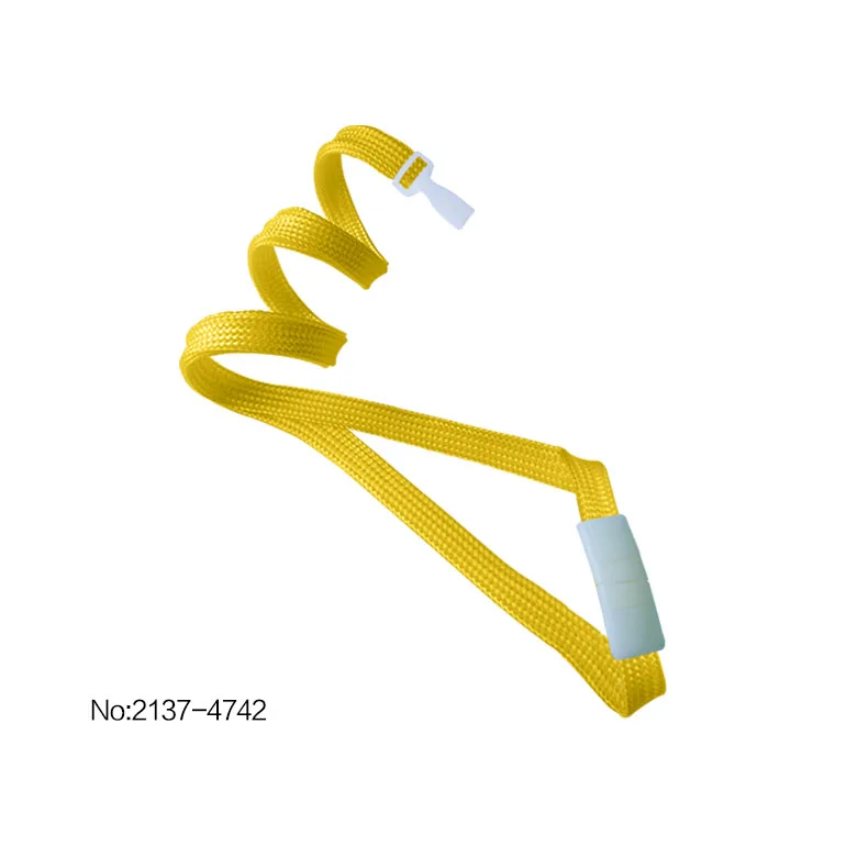Yellow 2137-4741 10 мм(3/8 дюйма) плоская плетеная тканая полипропиленовая тесьма с безопасным отрывом, США и широкий не скручивающийся пластиковый крюк - Цвет: Yellow