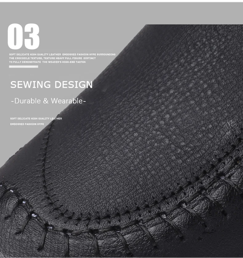 Mens Leather loafers boat shoes None-Slip Lace-up comfortable outdoor sports shoes spring autumn ankle boots (10)