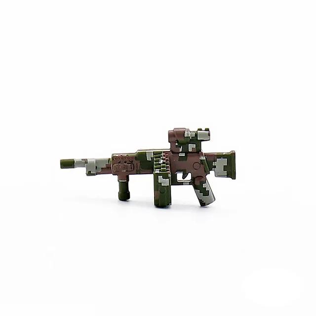 Friends Building Blocks Military Series Machine Guns Cannon Weapon DIY Building Blocks Children's Toys Blocks Accessories 6PCS