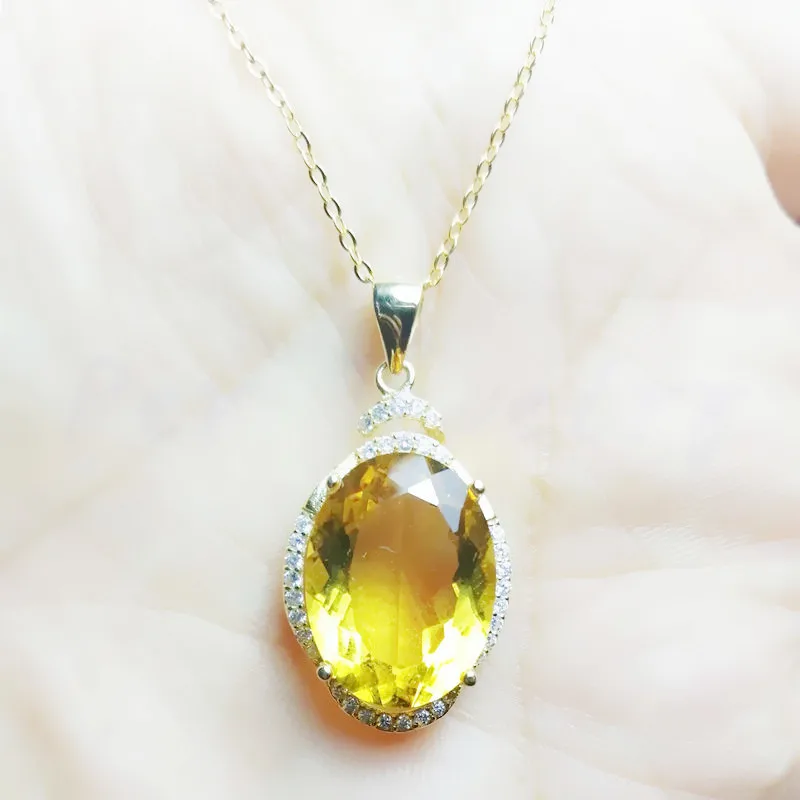 Natural Real Citrine Pendant Free 