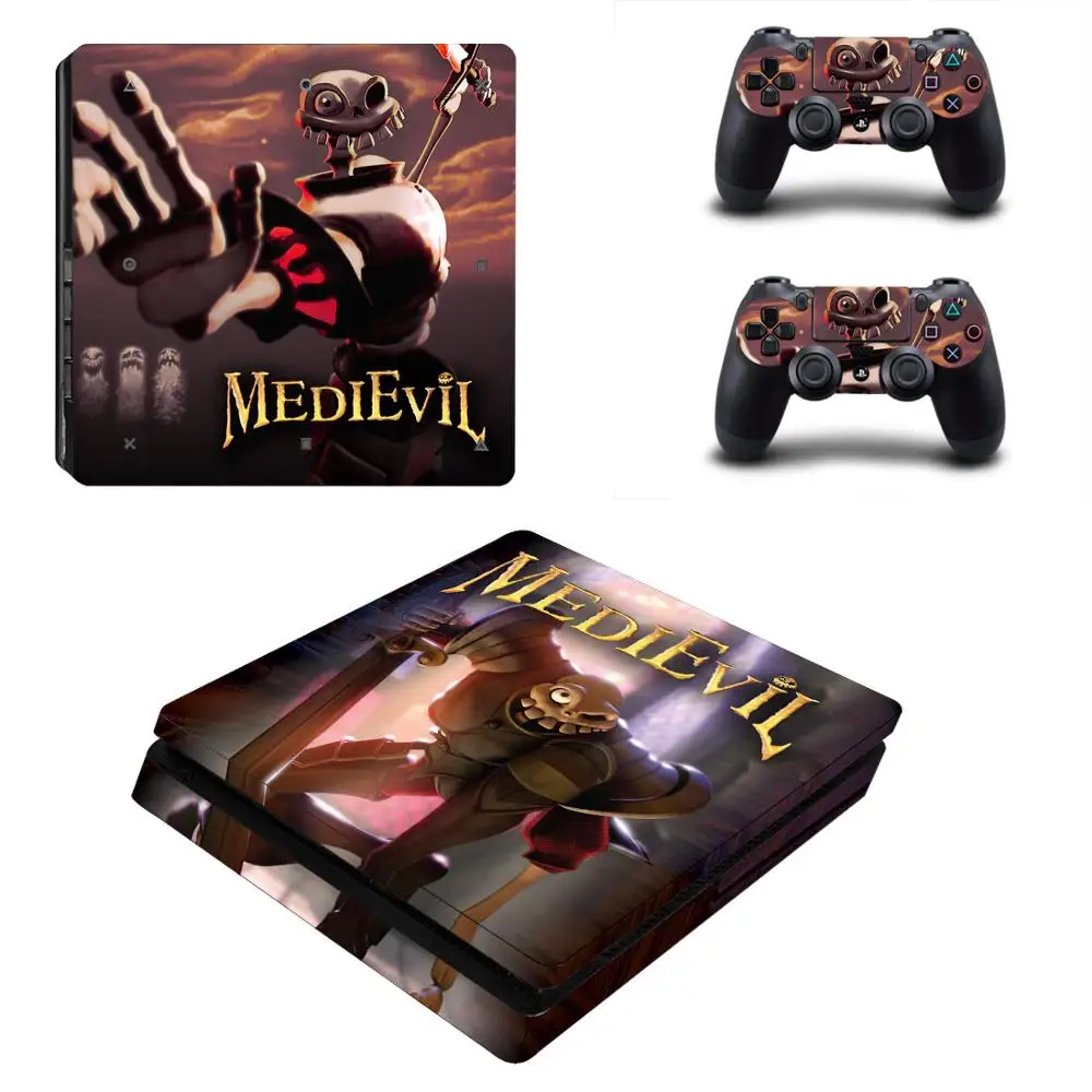 Игра MediEvil PS4 тонкий Стикеры Play station 4 кожи наклейка для Игровые приставки Slim