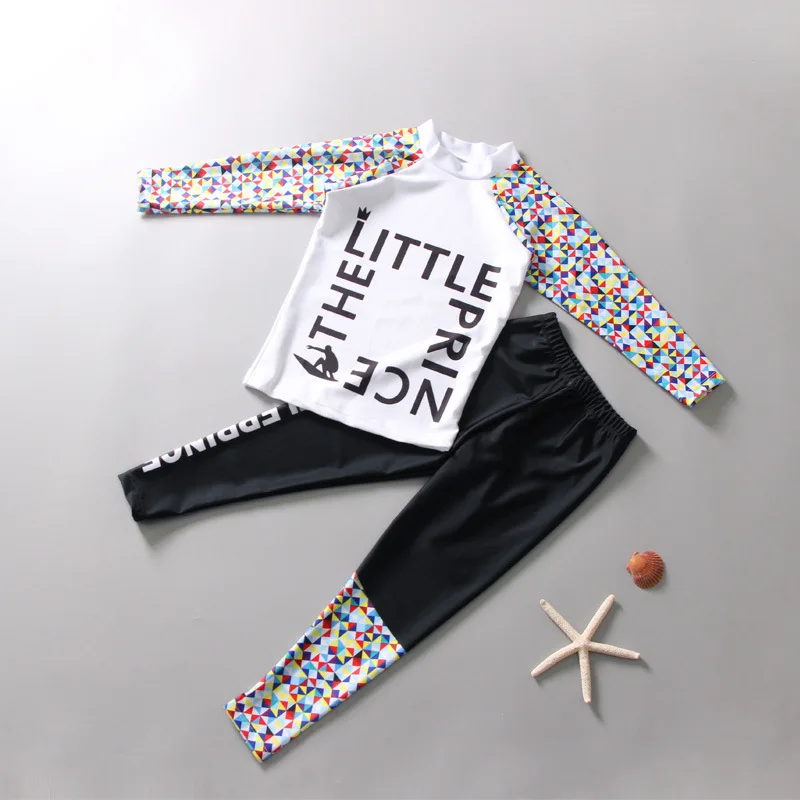 

South Korea Diving Suit Children Men And Women Children Split Type Long Sleeve Jellyfish Clothing Big Boy GIRL'S And BOY'S Sun-r