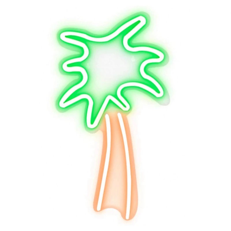 

LED Neon Coconut Palm Wall Sign Decoration Lamp Home/Bar Party and Holiday Wall Lamp