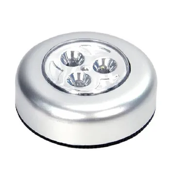 

Stick Pat Lamp 3 LEDs Touch Lamp Ceiling Wall/Cabinet Light Mini LED Night Light Sensor Battery-powered Bedside Emergency Lamp
