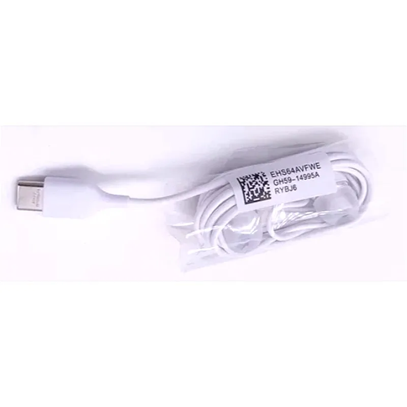 type-c white Samsung EHS64 наушники со встроенным микрофоном 3,5 мм/тип-c в уши проводные наушники для смартфонов с бесплатным подарком - Цвет: type-c white