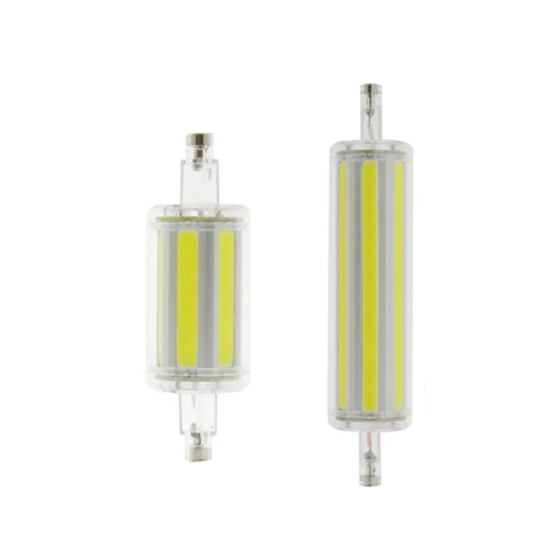 Светодиодная лампа R7S 15 Вт 30 40 50 110 В 220 Cob R7s Led 118 мм 78 с регулируемой яркостью вместо
