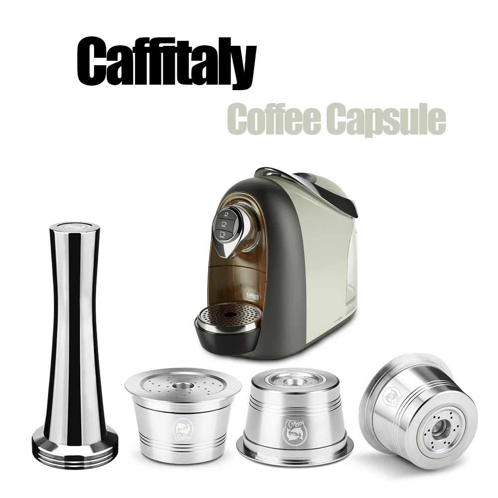 Reusable Coffee Capsule for Caffitaly Compact Coffee Filter Refillable Stainless Steel Pod Compatible Cafissimo & K-Fee Mahcine