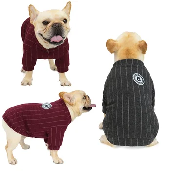 

2020 Winter Pet Coat Clothes Winter Clothing Warm Dog Striped Clothes For Small Dogs Outdoor Big Dog Coat Winter Clothes