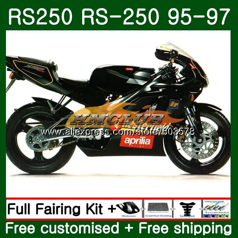 Набор для ухода за кожей Aprilia RS-250 RSV250 RS250 1995 1996 1997 45CL. 34 RSV250 RR RS 250R для детей ростом 95-97 РСВ 250 RR RS 250 95 96 97 обтекатель матового черного цвета