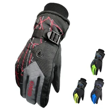 Горячая Распродажа, мужские и женские зимние лыжные перчатки, перчатки для сноуборда, водонепроницаемые ветрозащитные зимние теплые перчатки для езды на мотоцикле и снегоходе