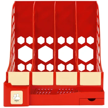 

Document Rack Bookshelf Bookcase Document Rack Office Paper Tray azine File Holder Organizer School Supplies