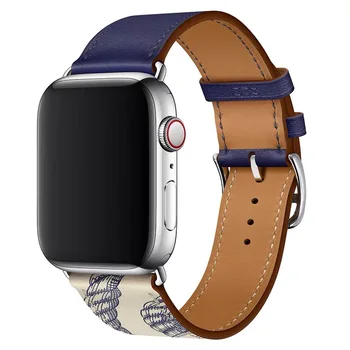 

High Quality Leather Loop Band for IWatch 40mm 44mm Sports Strap Single Tour Band for Apple Watch 42mm 38mm Series 2 3 4 5 6 SE