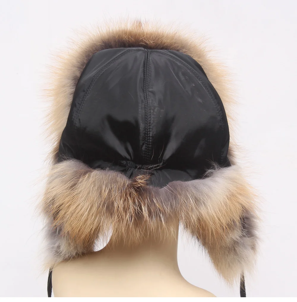 Hot Sale Genuine Fox Fur Hat Russian Women Real Fur Caps Bomber Hats 100%Natural Fox Fur Caps Fashion Fur Hat Retail wholesale