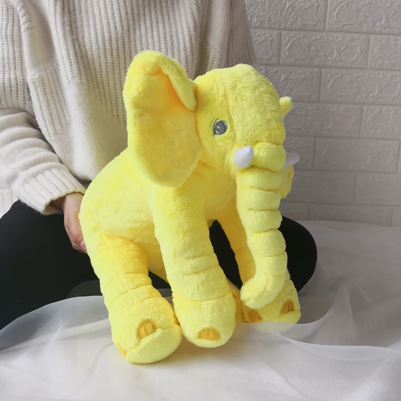 Nick Toy 40cm Soft Elephant Pillow Plush Toy Stuffed Animal Elephant Baby Sleep Toys Room Decoration Gift for Children