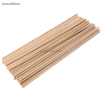 

50 Wooden Plant Grow Support Bamboo Plant Sticks Garden Canes Plants Flower Support Stick Cane