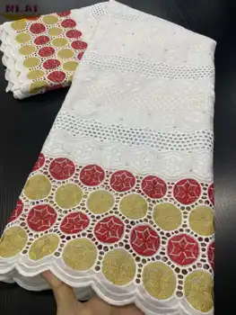 

NIAI Swiss Voile Lace In Switzerland Eyelet Holes Nigerian African Lace Fabric 2020 High Quality Lace For Party Sewing XY3366B-7