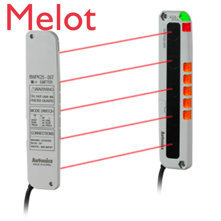 

Autonics BWPK25-05 NPN Through-beam Infrared Area Sensor