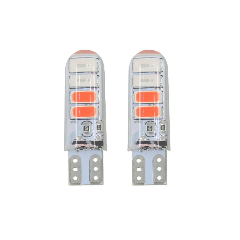 

2pcs Strobe T10 W5W 194 168 LED Auto Car Wedge Side Light Multicolor Demo Lamp Bulb Strobe Flash Silicone gel Lights 12V