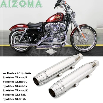 

1 Pair Motorcycle 3-1/4" Slip On Exhaust Muffler Pipe For Harley Sportster Iron 883 SuperLow 1200 Forty-Eight Custom Seventy-Two