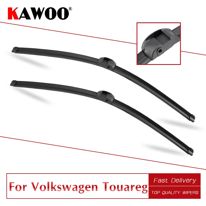 KAWOO For Volkswagen Touareg Car Soft Rubber Clean The Windshield Wipers Blades Model Year From 2003 To 2017 Fit Side Pin Arm | Автомобили