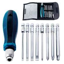 

9PCS Screwdriver Set Magnetic Cross Slotted Screwdriver Bits Kit Precision Chrome Vanadium Steel Repair Hand Tools