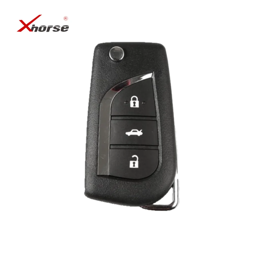 

10pcs/lot XHORSE XKTO00EN Universal Remote Wire Key For Toyota 3 Buttons