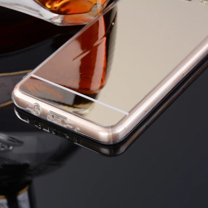 Зеркальная мягкая задняя крышка из ТПУ для Samsung Galaxy A3 A5 A7 A310 A510 2015 2016 2017 J1 J2 J5 J7 prime S7