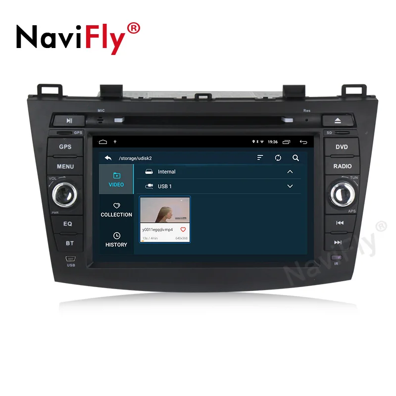 Sale 2Din Android 9.0  Car Multimedia Radio Player For Mazda 3 BK 2004-2009 Autoradio GPS Navigation DVD player view camera DVR RDS 2