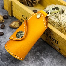 Новинка сумка для ключей из натуральной кожи для мужчин и женщин держатель ключа кошелечного типа сумка органайзер Мини-Автомобильный ключ бумажник ключница