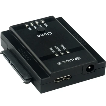 

ShuoLe USB 3.0 Dual Bay HDD Drive Adapter Cable for 2.5/3.5 Inch HDD SSD System Clone Support 10TB-US Plug