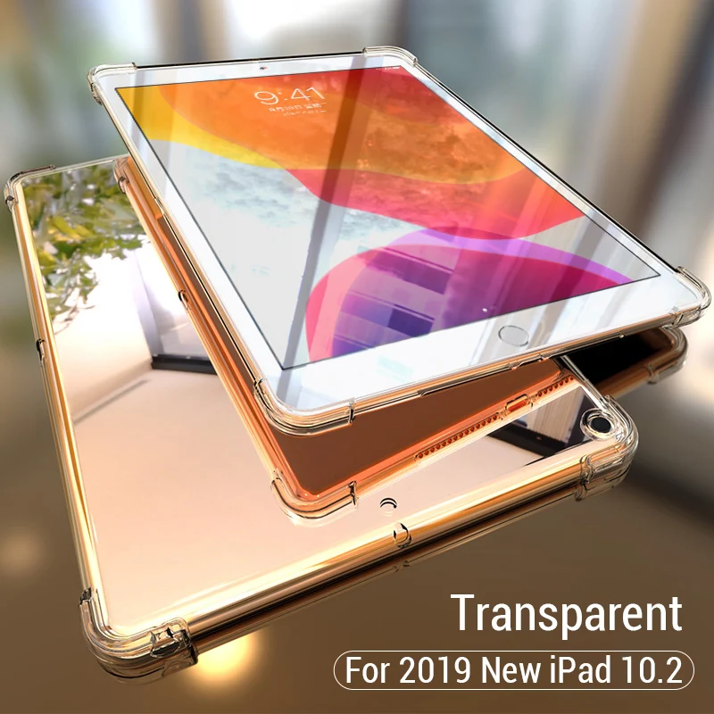PZOZ чехол для нового iPad Pro 9,7 дюймов Air mini 1 2 3 4 5 Силиконовый противоударный прозрачный мягкий чехол из ТПУ для iPad mini сумка - Цвет: For iPad 2019