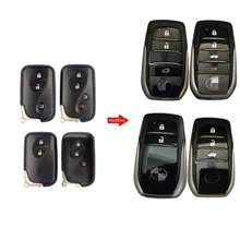 Coque de clé télécommande à rabat, 2/3/4 boutons, pour Lexus IS250 IS350 GS430 ES350 GS350 LX570 RX350 LS460