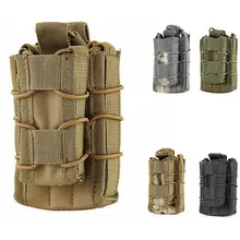 Сумка Molle, тактическая, с открытым верхом, двухслойная, винтовка, маг, сумка, военная, страйкбольная, Мультикам для охоты, Molle Pouch Magazine M4 M14 AK