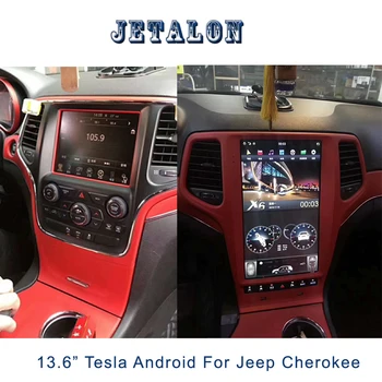 

13.6" Tesla Screen Navigation For Jeep Cherokee 2011-2020 Android 9.0 Car radio GPS bluetooth Multimedia carplay HDMI Head Unit