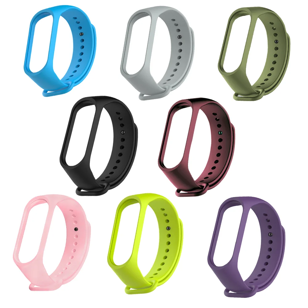 

Strap for Xiaomi Mi Band 4 3 Silicone Replacement Wristband Smart Bracelet Watchband for Xiaomi Mi Band3 Miband 4 3 Band4 Strap