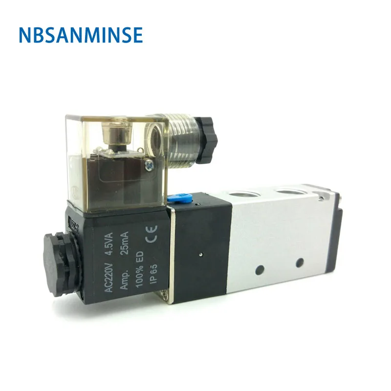 NBSANMINSE 4V210 4V220 4V230 1/8 1/4 пневматический клапан электромагнитного клапана AirTac Пневматический электромагнитный клапан