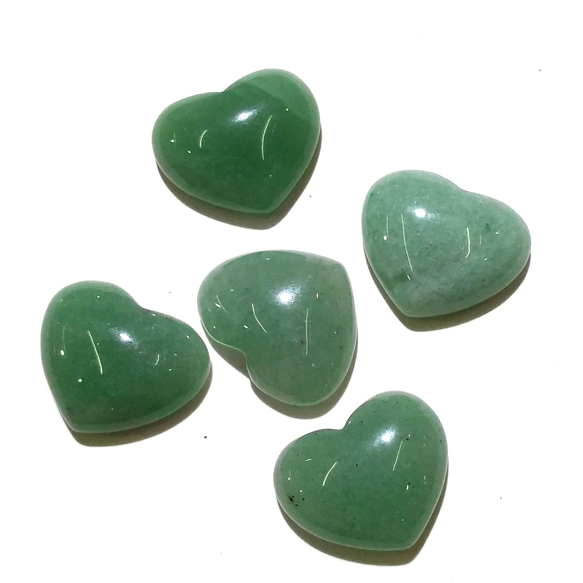 

Wholesale Charms Beads 10 Pieces Natural Stone Heart Green Aventurine Cabochon No Hole Beads for Jewelry Making Jewelry Supplies