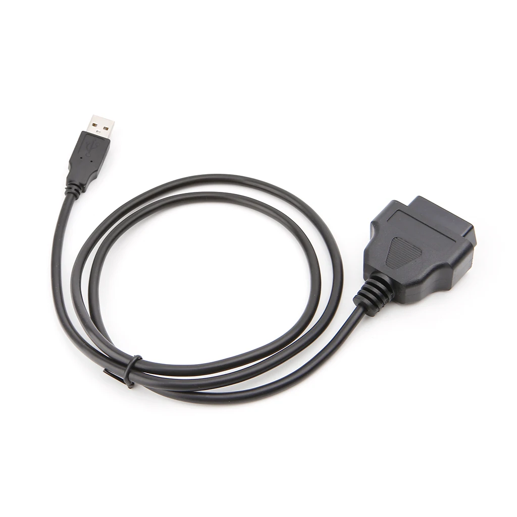 16Pin OBD2 к USB порту зарядное устройство кабель-переходник диагностический