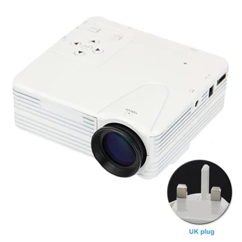 

400 Lumens LCD Video Player HIFI Speaker Mini Projector Outdoor Full HD Home TV With Remote Control Living Room Office Bedroom